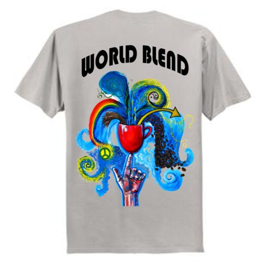 Men Short Sleeve Gray T-Shirt - Image 3