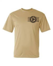 Men Short Sleeve Gold Dri-Fit